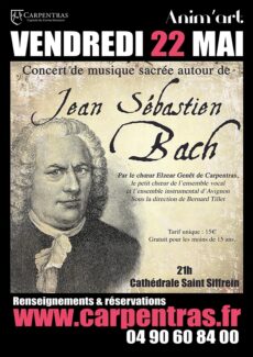 Choeur Elzéar Genêt Carpentras Concert JS Bach 22 mai 2015