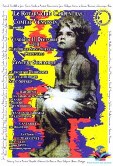 Choeur Elzéar Genêt Carpentras Concert Solidarité Rotary Club décembre 2015