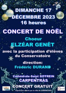Chœur Elzéar Genet - Concert de Noël 2023