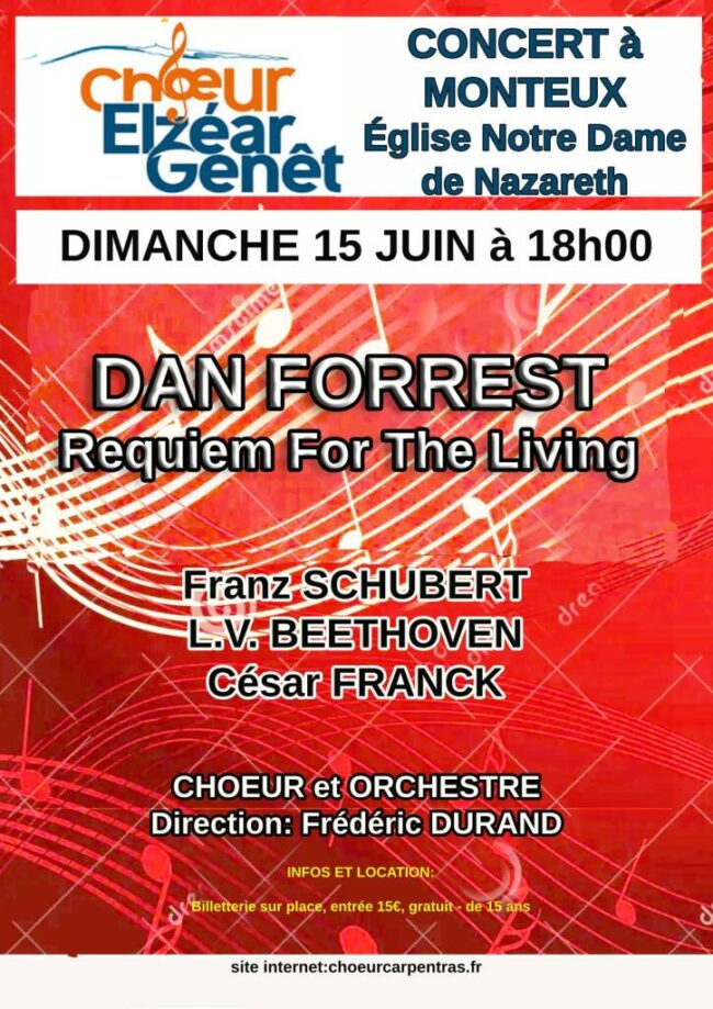 affiche-concert-dan-forrest-2025 Chœur Elzéar Genet - Concert Dan Forrest 2025