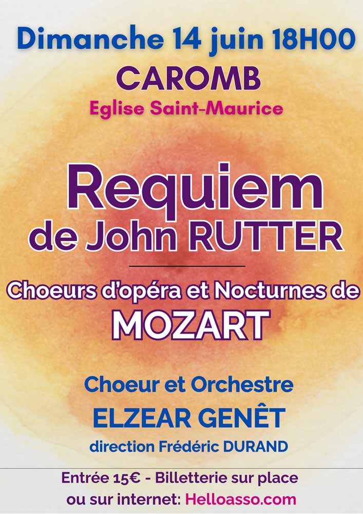 Requiem John Rutter & Mozart Caromb